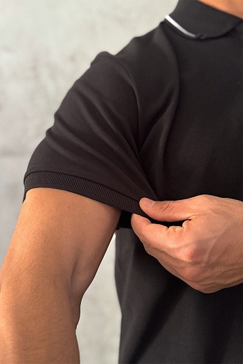 Классическое чёрное поло Dolce&Gabbana   