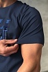 Мужская футболка Zilli тёмно-синего цвета