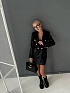 Чёрное женское платье-пиджак Balmain