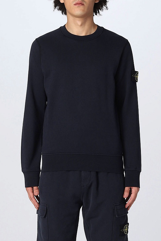 Свитшот тёмно-синего цвета Stone Island compass-patch