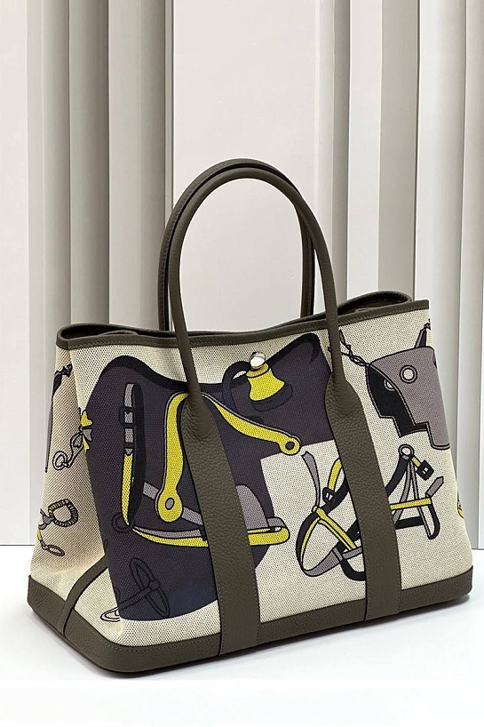 Женская сумка Hermes Garden Party Premium 36x26x17 см
