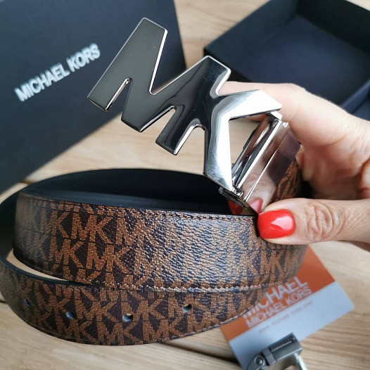 Кожаный ремень Michael Kors (длина 115 см)   