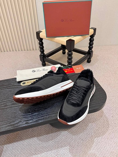 Кроссовки с мехом Loro Piana Week End Walk Evo premium   