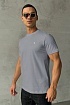 Мужская футболка Yves Saint Laurent logo-embroidered - Grey
