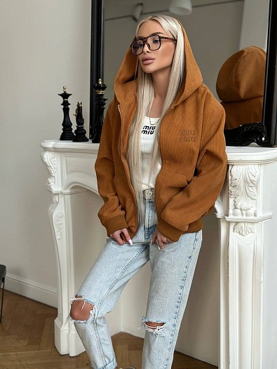 Женская вельветовая куртка MIU MIU   