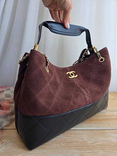 Женская комбинированная сумка Chanel 36x26 см   