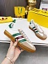 Женские кроссовки Gucci x Adidas Gazelle Collaboration - Beige