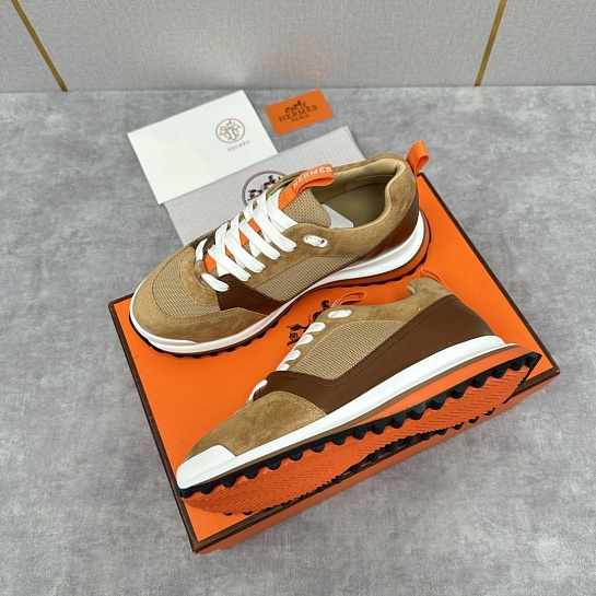 Мужские кроссовки Hermes Leader - Brown