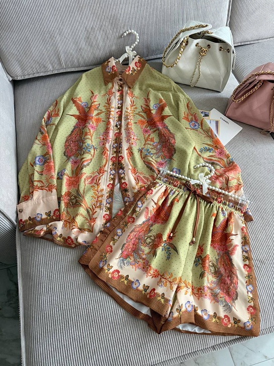 Женский льняной костюм Zimmermann premium