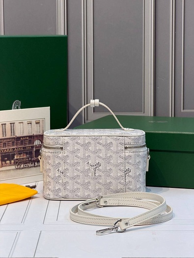 Кожаная сумка Goyard Muse Mini Vanity ​premium 16,5x10,5x8 см   