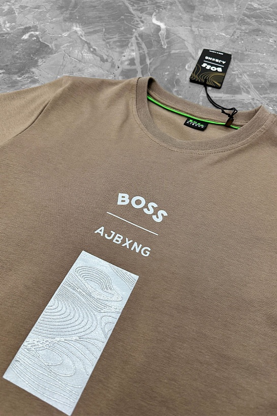 Бежевая футболка Hugo Boss x AJBXNG