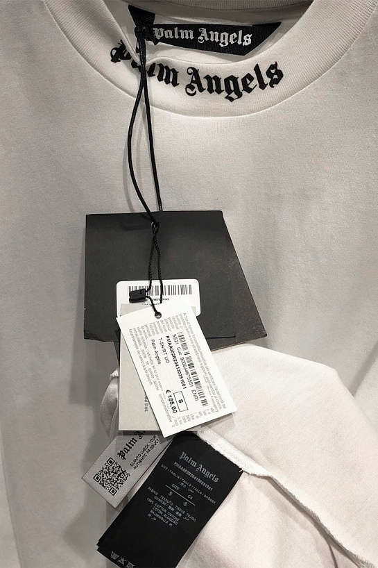 Белая оверсайз футболка Palm Angels