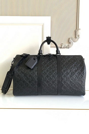 Дорожная кожаная сумка Louis Vuitton Keepal Bondouliere 50 Premium 50x29x23 см   