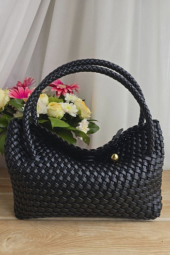 Кожаная сумка Bottega Veneta intrecciato 30x14 см   