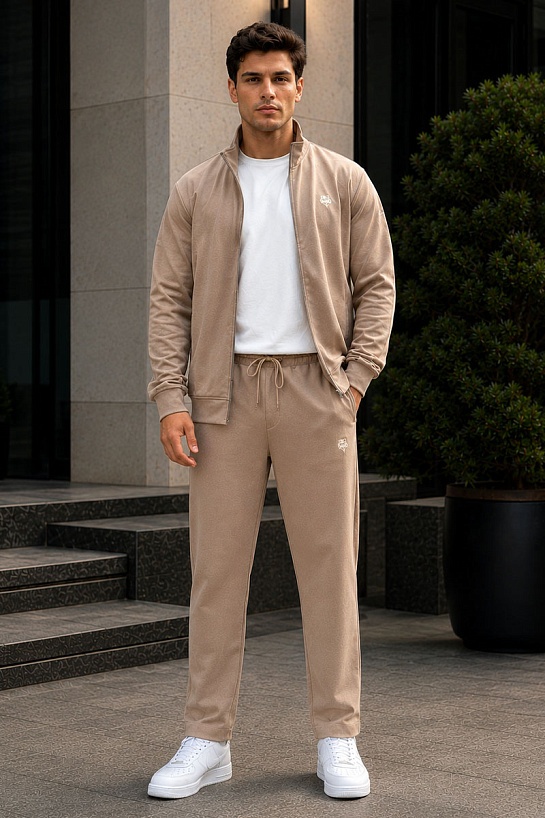 Спортивный костюм Loro Piana logo-embroidered - Beige
