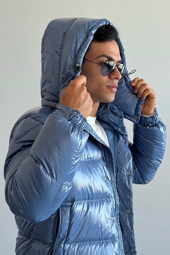 Мужской пуховик Moncler Maya 70 - Blue
