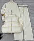 Женский костюм тройка на флисе Schiaparelli premium - White