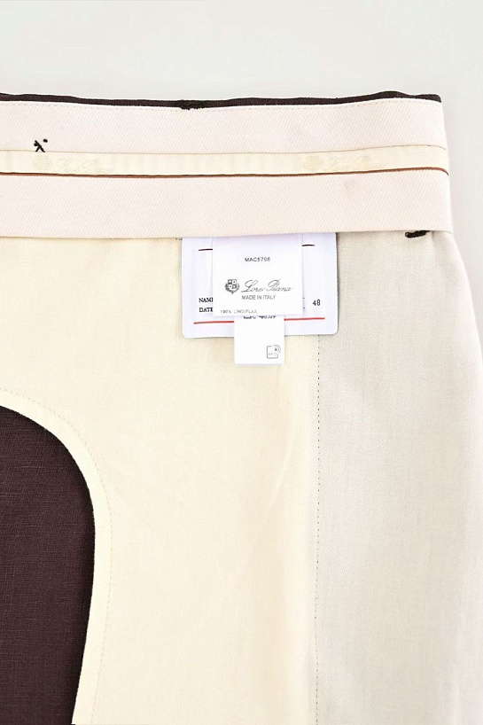 Мужские тёмно-коричневые брюки Loro Piana premium