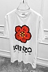 Белая футболка Kenzo Boke Flower graphic print