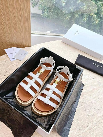 Женские сандалии Celine Premium - White   