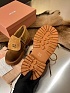 Женские замшевые ботинки MIU MIU Premium - Chestnut