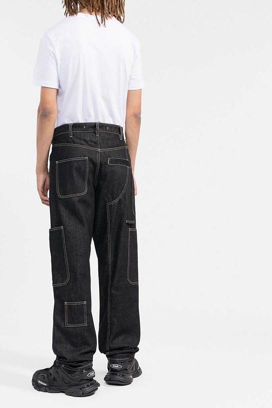 Белая оверсайз футболка Moschino Double Question Mark Logo