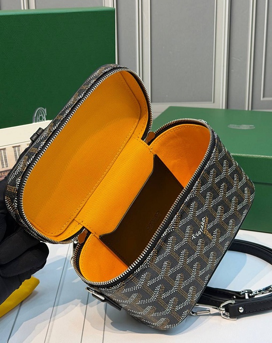 Кожаная сумка Goyard Muse Mini Vanity ​premium 16,5x10,5x8 см