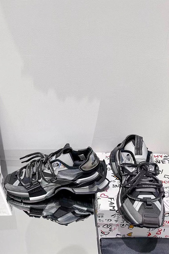 Комбинированные кроссовки Dolce & Gabbana Space - Grey