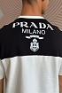 Мужская футболка Prada Milano - White / Black
