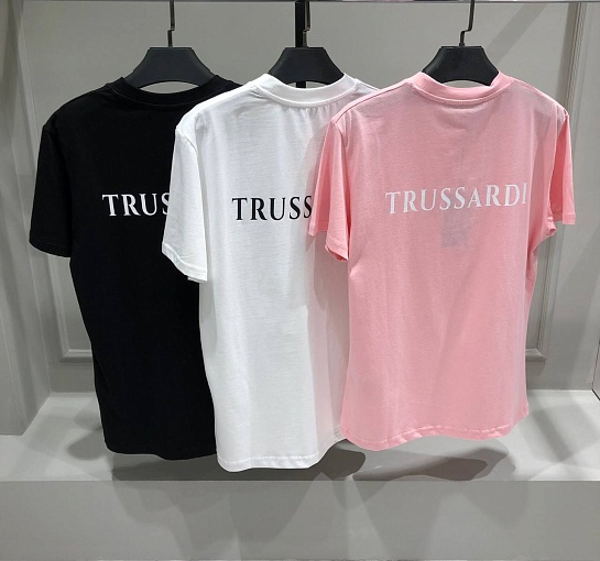 Белая футболка Trussardi Greyhound