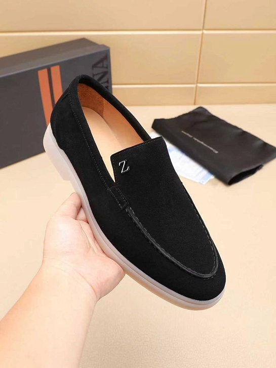 Мужские замшевые лоферы Ermenegildo Zegna