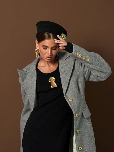 Женское чёрное платье Schiaparelli   