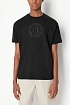 Футболка чёрного цвета Armani Exchange black logo