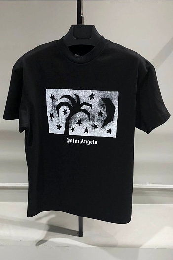 Чёрная футболка Palm Angels Nightsky logo-print   