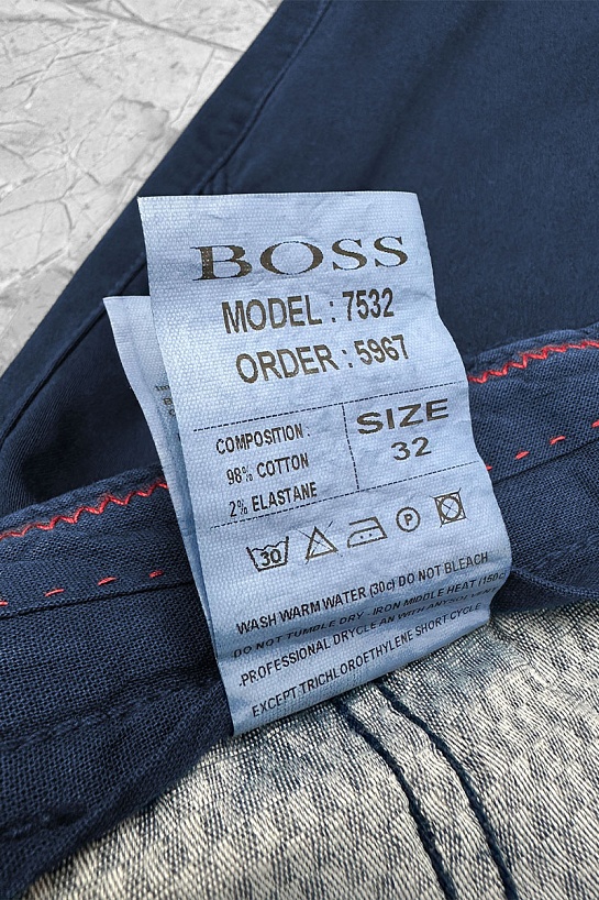 Мужские шорты Hugo Boss цвета индиго