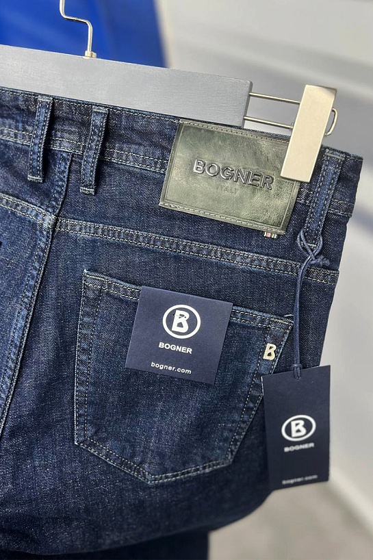 Мужские джинсы тёмно-синего цвета Bogner regular fit