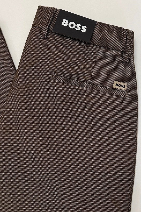 Мужские брюки Hugo Boss бежевого цвета
