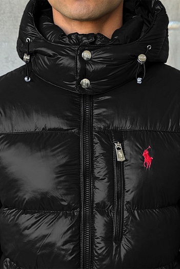 Куртка чёрного цвета Polo Ralph Lauren pony-embroidered   