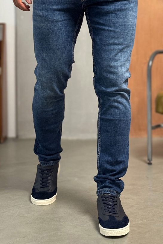 Комбинированные кроссовки Brunello Cucinelli low-top - Navy