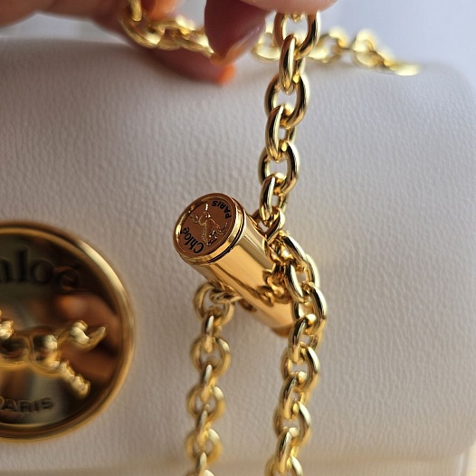 Кожаная сумка Chloe 28x17 см   