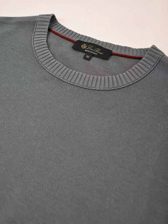 Мужская серая футболка Loro Piana premium