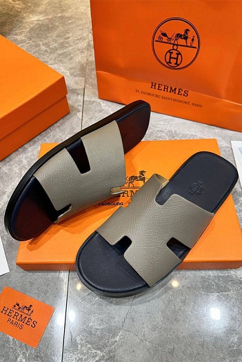 Мужские шлёпанцы Hermes Izmir - Beige   