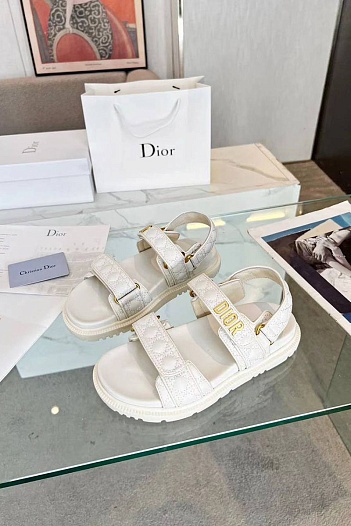 Женские сандалии Dior Dioract  - White   