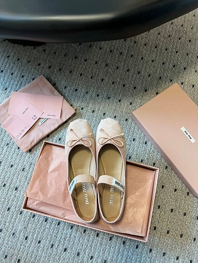 Женские замшевые балетки MIU MIU premium   