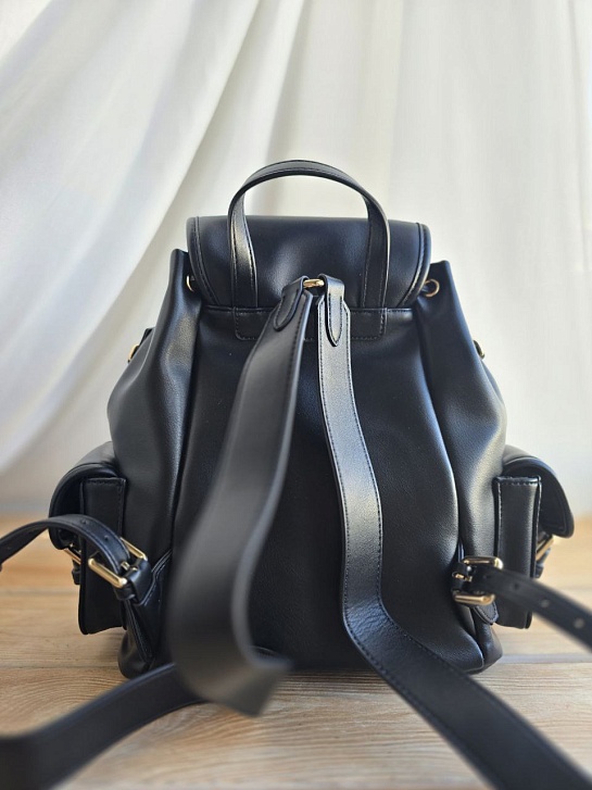 Кожаный рюкзак MIU MIU 30x25 см - Black