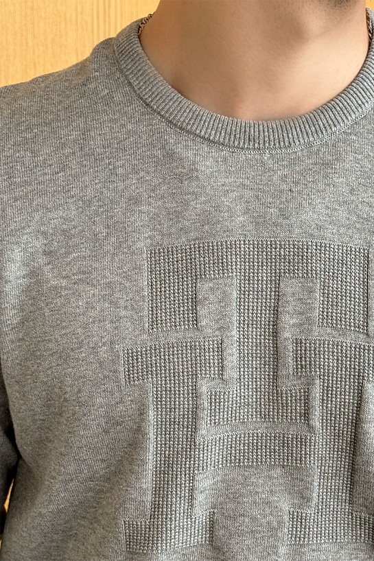 Мужской джемпер Tommy Hilfiger серого цвета