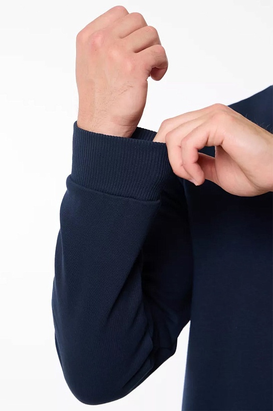 Свитшот тёмно-синего цвета Hugo Boss Westart logo-patch