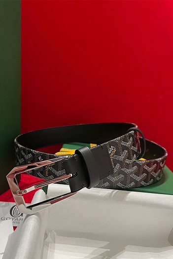 Кожаный ремень Goyard Florida Goyardine premium    