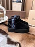 Женские ботинки UGG Ultra Mini Braid Platform - Black