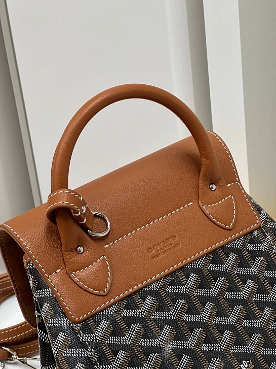 Женский рюкзак Goyard Alpin Mini Premium 23x19x9.5 см - Brown